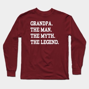 Shirt for Grandpa Myth Man Legend Long Sleeve T-Shirt